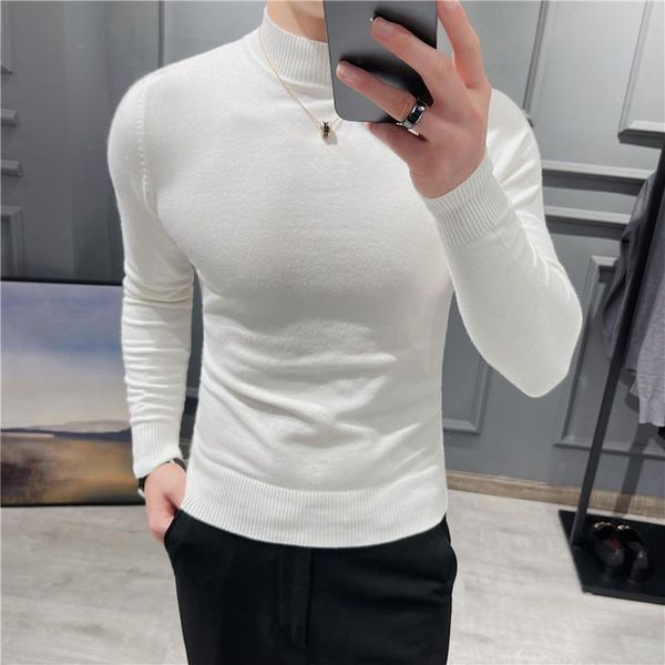 men's sweaters 10colors autumn winter solid basic sweater men clothing simple long sleeve knitted pullovers slim fit casual pull homme, White;black
men's sweaters 10colors autumn winter solid basic sweater men clothing simple long sleeve knitted pullovers slim fit casual pull homme, White;black