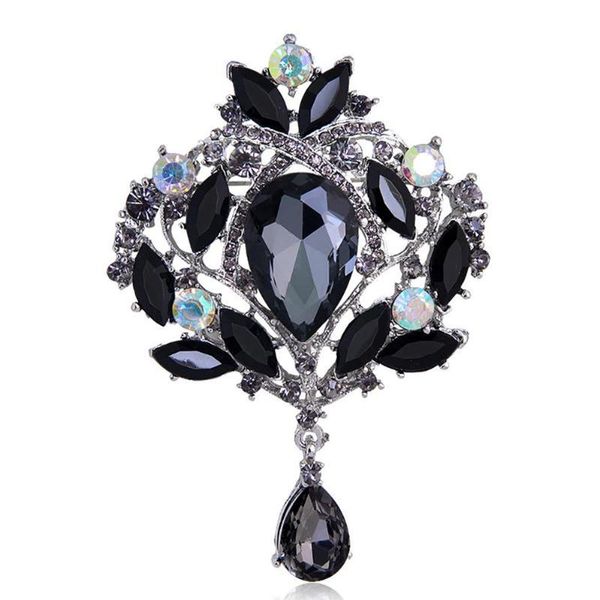 pins, brooches 2021 women's brooch gorgeous luxury flower teardrop rhinestone pendant cocktail pin gift, Gray
pins, brooches 2021 women's brooch gorgeous luxury flower teardrop rhinestone pendant cocktail pin gift, Gray