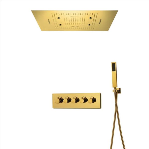gold finish led rain shower faucet system set 24*31inches large bathroom waterfall rainfall and thermostatic massage sprayer multi functions
gold finish led rain shower faucet system set 24*31inches large bathroom waterfall rainfall and thermostatic massage sprayer multi functions