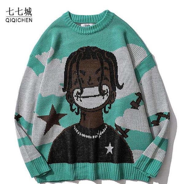 men's sweaters hip hop streetwear sweater men women harajuku japanese anime loose knitted 2021 autumn cotton pullover o-neck, White;black
men's sweaters hip hop streetwear sweater men women harajuku japanese anime loose knitted 2021 autumn cotton pullover o-neck, White;black