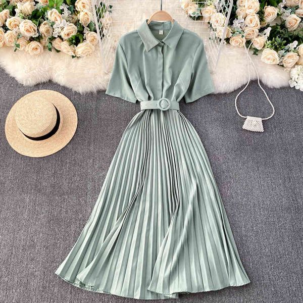 dress croysier summer es for women elegant office lady pleated with belt turn down collar short sleeve shirt midi jrgu, Black;gray
dress croysier summer es for women elegant office lady pleated with belt turn down collar short sleeve shirt midi jrgu, Black;gray