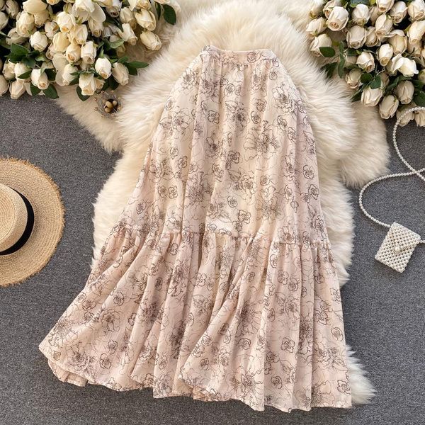 spring fashion temperament stretch high waist skirt female print ruffled large 018 skirts, Black
spring fashion temperament stretch high waist skirt female print ruffled large 018 skirts, Black