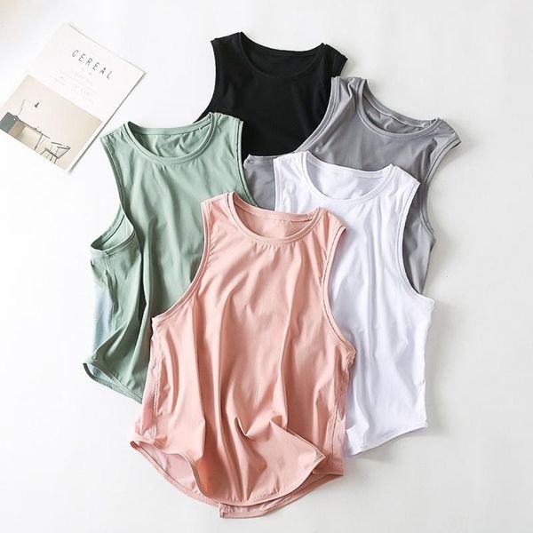 yoga outfit mesh sports vest women's running fitness sleeveless wear beautiful back and blouse for women