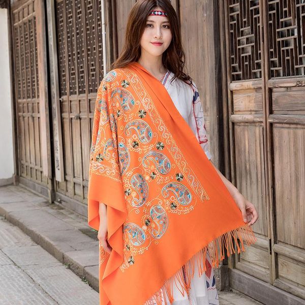 scarves dual-use female super thick square shawl autumn and winter women ethnic style travel air conditioning scarf, Blue;gray
scarves dual-use female super thick square shawl autumn and winter women ethnic style travel air conditioning scarf, Blue;gray