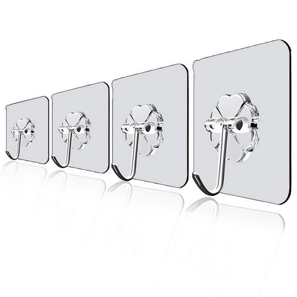 pcs door hook adhesive wall hooks transparent anti-skid traceless heavy duty stick on bathroom kitchen stickers & rails
pcs door hook adhesive wall hooks transparent anti-skid traceless heavy duty stick on bathroom kitchen stickers & rails