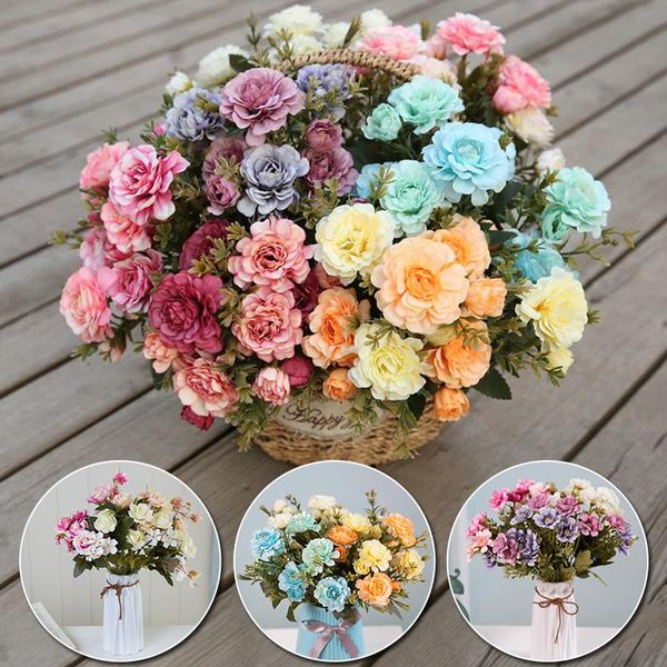 simulation rhododendron cherry blossoms rose flower branch artificial flowers plastic silk bouquet home decoration decorative &
simulation rhododendron cherry blossoms rose flower branch artificial flowers plastic silk bouquet home decoration decorative &