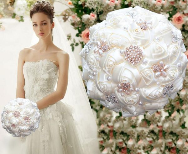 decorative flowers & wreaths 18x25cm luxury handmade fabric rose bridal bouquet elegant crystal rhinestone bridesmaid bouquets for wedding d
decorative flowers & wreaths 18x25cm luxury handmade fabric rose bridal bouquet elegant crystal rhinestone bridesmaid bouquets for wedding d