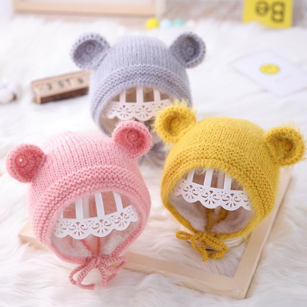 caps & hats knitted warm winter baby hat bonnet cute bear ear soft boys girls beanies outdoor protection solid color kids, Yellow
caps & hats knitted warm winter baby hat bonnet cute bear ear soft boys girls beanies outdoor protection solid color kids, Yellow