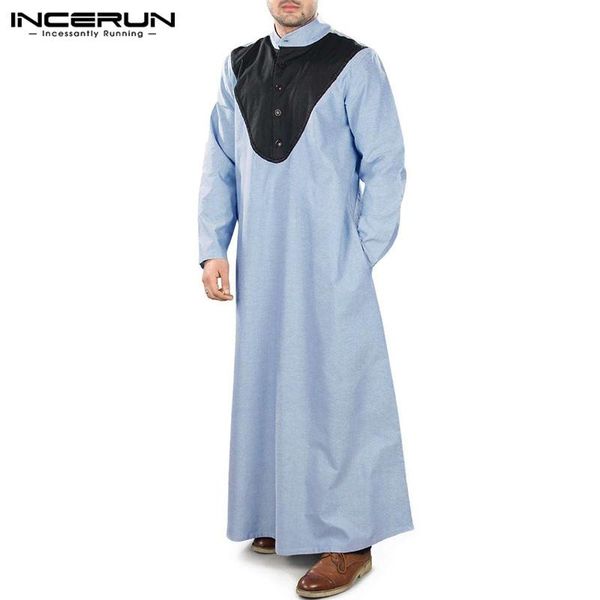 ethnic clothing incerun islamic muslim kaftan men patchwork stand collar dubai abaya long sleeve vintage robes arabic mens jubba thobe cafta, Red
ethnic clothing incerun islamic muslim kaftan men patchwork stand collar dubai abaya long sleeve vintage robes arabic mens jubba thobe cafta, Red