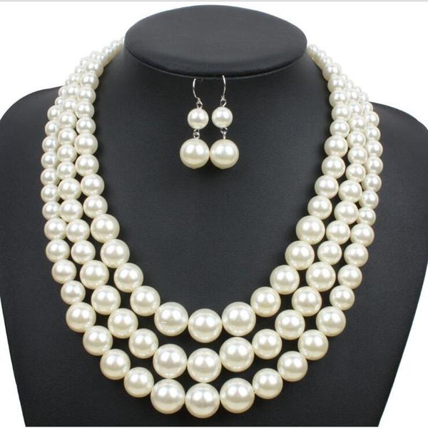 earrings & necklace soayle fashion bohemian tribal jewelry beads halsband amazonite stones natural 3 layers pearls set classic, Silver
earrings & necklace soayle fashion bohemian tribal jewelry beads halsband amazonite stones natural 3 layers pearls set classic, Silver