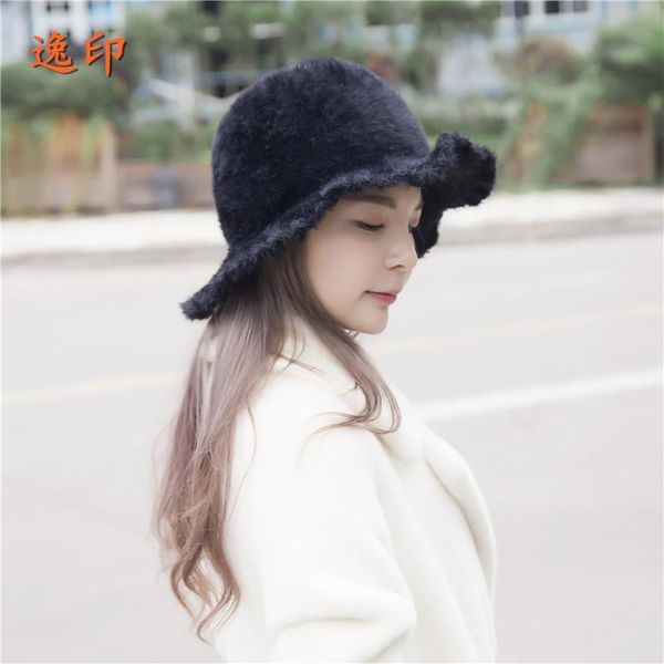 fall/winter mink hat women's korean fisherman japanese solid color internet celebrity foldable thermal basin wide brim hats, Blue;gray
fall/winter mink hat women's korean fisherman japanese solid color internet celebrity foldable thermal basin wide brim hats, Blue;gray