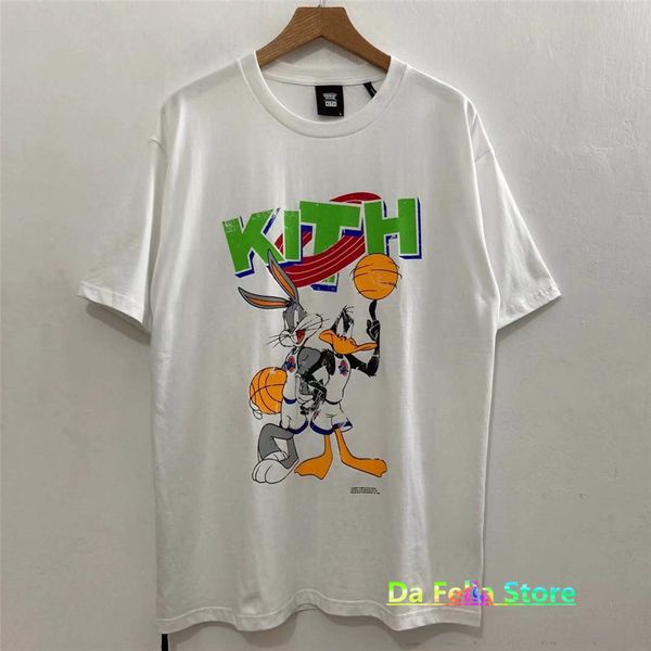 white basketball t-shirt 2021 men women cartoon sports film theme kith tee 1:1 vintage short sleeve, White;black
white basketball t-shirt 2021 men women cartoon sports film theme kith tee 1:1 vintage short sleeve, White;black