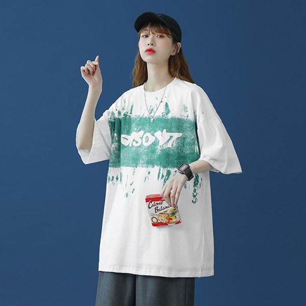 women's t-shirt leefona women hip hop short sleeve summer casual letter print streetwear t shirts cotton hipster loose tee 5xl, White
women's t-shirt leefona women hip hop short sleeve summer casual letter print streetwear t shirts cotton hipster loose tee 5xl, White