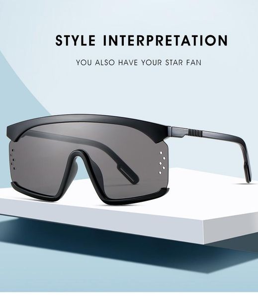 style big frame one-piece sunglasses personality ladies european and american fashion uv400, White;black
style big frame one-piece sunglasses personality ladies european and american fashion uv400, White;black