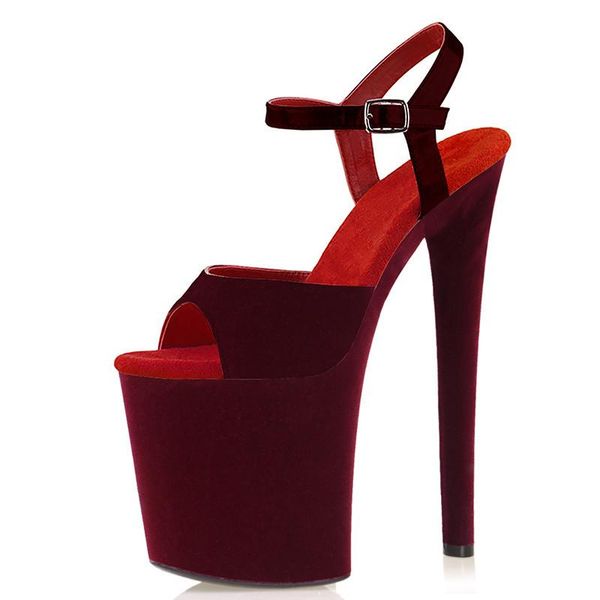 sandals 20cm wine red pole dance shoes nightclub retro party high models platform women stripper heels open toe fetish, Black
sandals 20cm wine red pole dance shoes nightclub retro party high models platform women stripper heels open toe fetish, Black