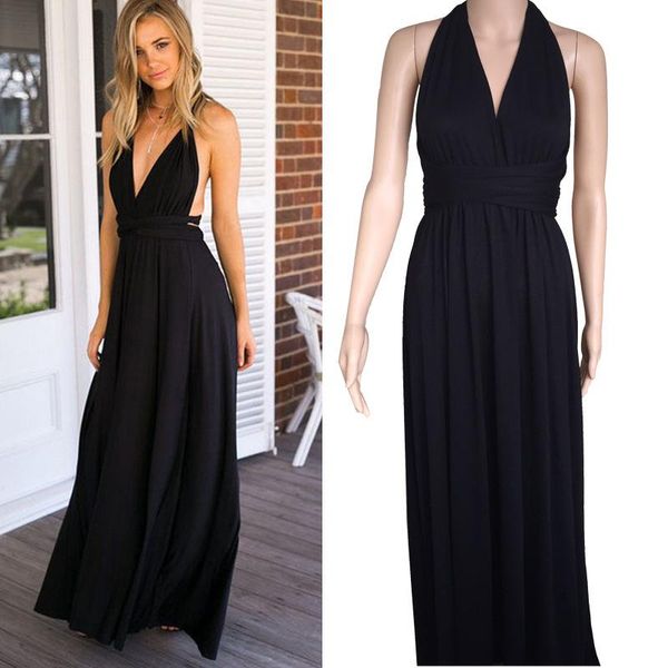 women multiway wrap rope cross bandage dress hollow out halter long party bridesmaids infinity robe dresses casual, Black;gray
women multiway wrap rope cross bandage dress hollow out halter long party bridesmaids infinity robe dresses casual, Black;gray