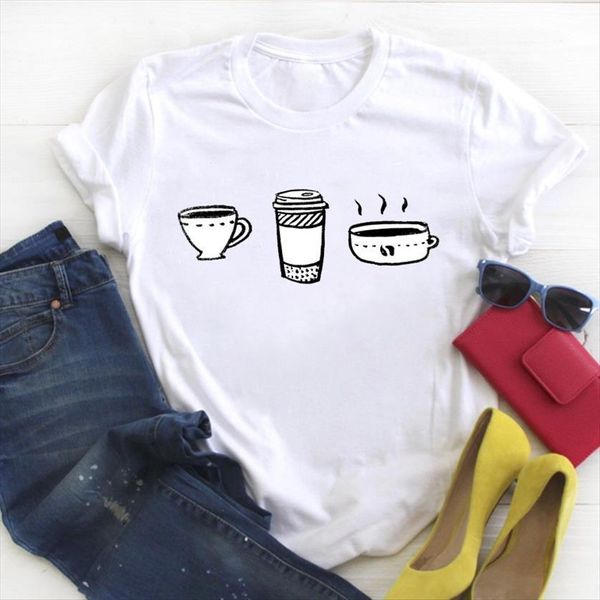 cartoon coffee tea 90s women t shirts fashion short sleeve summer tee female clothes womens graphic, White
cartoon coffee tea 90s women t shirts fashion short sleeve summer tee female clothes womens graphic, White