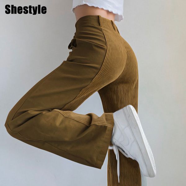 shestyle 2021 women corduroy pants women 6color straight casual plus size fashion panelled patchwork jeans streetwear trousersing, Black;white
shestyle 2021 women corduroy pants women 6color straight casual plus size fashion panelled patchwork jeans streetwear trousersing, Black;white