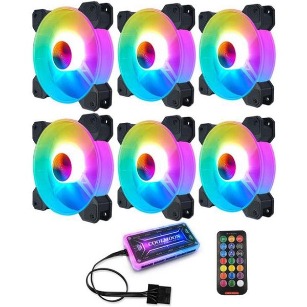 lapcooling pads coolmoon f-yh computer case pc fan rgb adjust 120mm quiet + ir remote cooler cpu 6pcs
lapcooling pads coolmoon f-yh computer case pc fan rgb adjust 120mm quiet + ir remote cooler cpu 6pcs