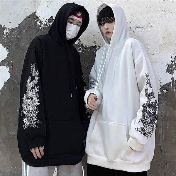 women's hoodies & sweatshirts chinese style dragon print hoodie women punk sweatshirt long sleeve oversized streetwear 2021 casual pair, Black
women's hoodies & sweatshirts chinese style dragon print hoodie women punk sweatshirt long sleeve oversized streetwear 2021 casual pair, Black