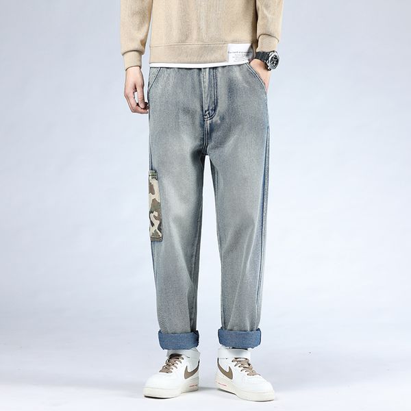 men's jeans plus size of high-quality baggy casual chic men denies straight pants pocket fashion streetwear loose jeans bb3c, Blue
men's jeans plus size of high-quality baggy casual chic men denies straight pants pocket fashion streetwear loose jeans bb3c, Blue