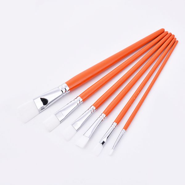 Manufacturers sell 6 pcs/set nylon hair flat head yellow rod oil painting brush watercolor paint gouache acrylic brush student, Default color
Manufacturers sell 6 pcs/set nylon hair flat head yellow rod oil painting brush watercolor paint gouache acrylic brush student, Default color