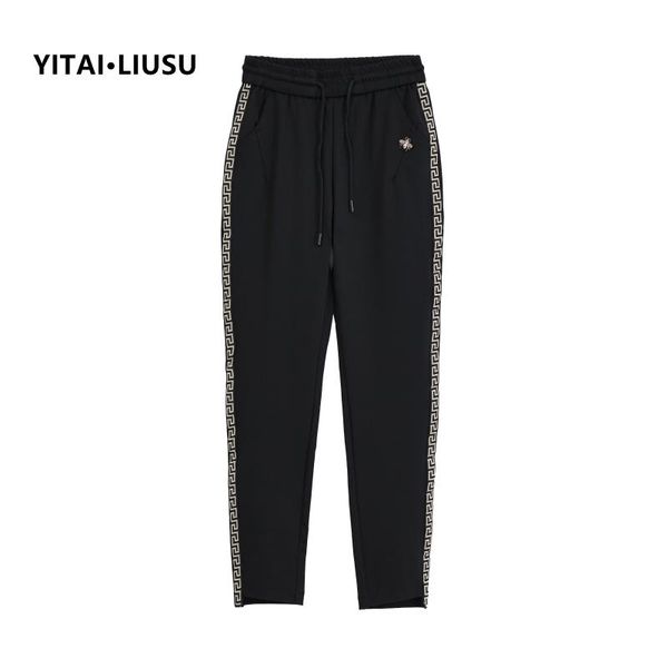 women's pants & capris the latest korean side seam beautiful stripe slim casual sports, Black;white
women's pants & capris the latest korean side seam beautiful stripe slim casual sports, Black;white