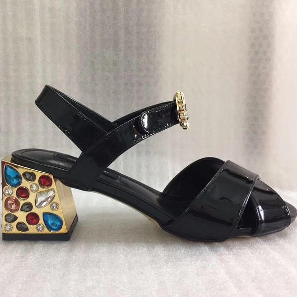 new colorful rhinestone heel open toe sandals summer fashion rose flower printing designer shoes women, Black
new colorful rhinestone heel open toe sandals summer fashion rose flower printing designer shoes women, Black