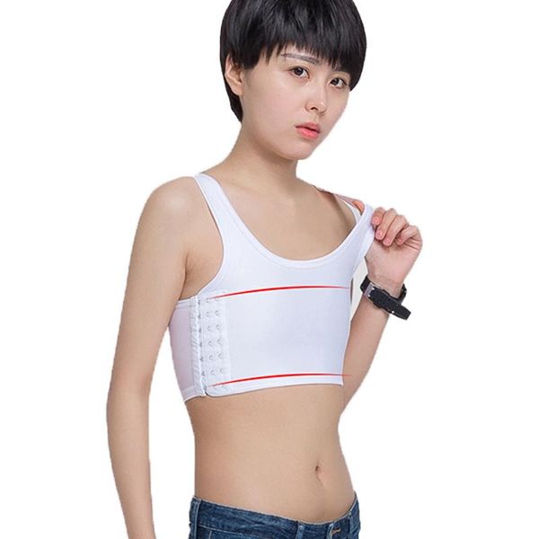 women's shapers chest binder les lesbian casual breathable buckle short breast tank vest plus size s-5xl tomboy bra intimates, Black;white
women's shapers chest binder les lesbian casual breathable buckle short breast tank vest plus size s-5xl tomboy bra intimates, Black;white