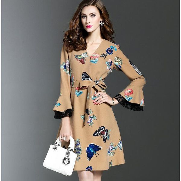 casual dresses autumn fashion women european print solid a-line dress full sleeve knee-lenghth for woman, Black;gray
casual dresses autumn fashion women european print solid a-line dress full sleeve knee-lenghth for woman, Black;gray