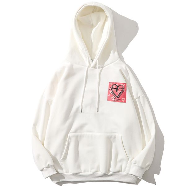 men's hoodies & sweatshirts aolamegs hoodie men heart-shaped pink patch plus velvet soft pullovers couple college style casual fashion, Black
men's hoodies & sweatshirts aolamegs hoodie men heart-shaped pink patch plus velvet soft pullovers couple college style casual fashion, Black