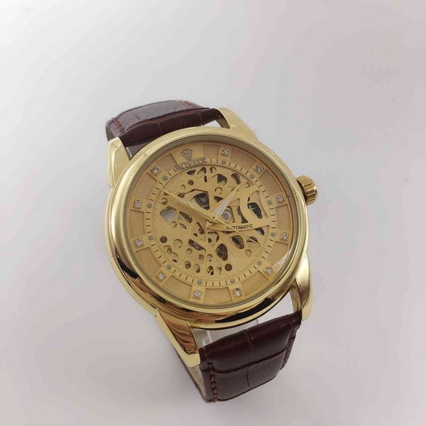 winner hollow belt watch waterproof luminous steel band automatic mechanical men's watch, Slivery;brown
winner hollow belt watch waterproof luminous steel band automatic mechanical men's watch, Slivery;brown