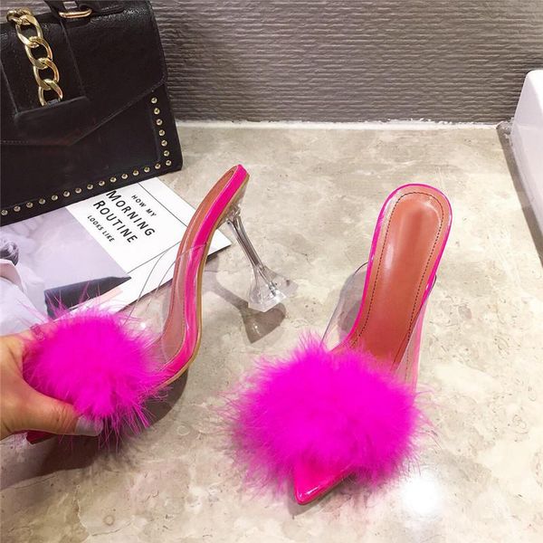 dress shoes women peep toe mules lady pumps slides 2021 pvc woman feather transparent high heels fur slippers, Black
dress shoes women peep toe mules lady pumps slides 2021 pvc woman feather transparent high heels fur slippers, Black