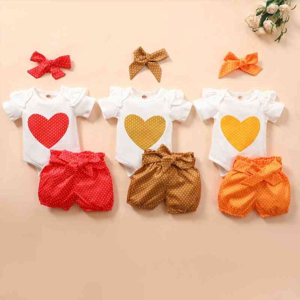 girls heart printed 3pcs romper set, short sleeve triangle crotch with wave point shorts and bow headband, White
girls heart printed 3pcs romper set, short sleeve triangle crotch with wave point shorts and bow headband, White