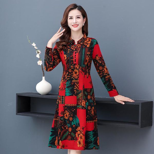 autumn winter plus velvet floral vintage dress size midi dresses korean elegant women party long sleeve bodycon vestid casual, Black;gray
autumn winter plus velvet floral vintage dress size midi dresses korean elegant women party long sleeve bodycon vestid casual, Black;gray