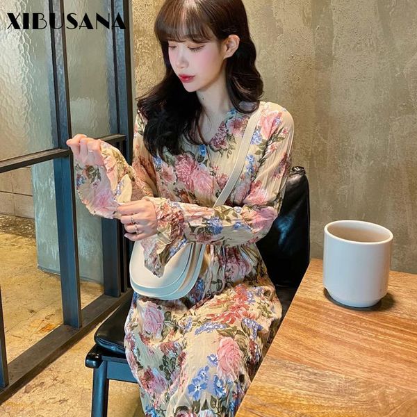 summer skirt retro waist slim printed long sleeve dress elastic pleated dresses women 210423, Black;gray
summer skirt retro waist slim printed long sleeve dress elastic pleated dresses women 210423, Black;gray