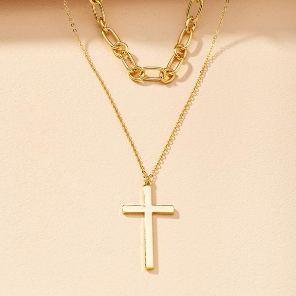 ins gold chain double layers cross minimalism minimalist choker pendant necklace korean fashion chic party jewelry chokers, Golden;silver
ins gold chain double layers cross minimalism minimalist choker pendant necklace korean fashion chic party jewelry chokers, Golden;silver