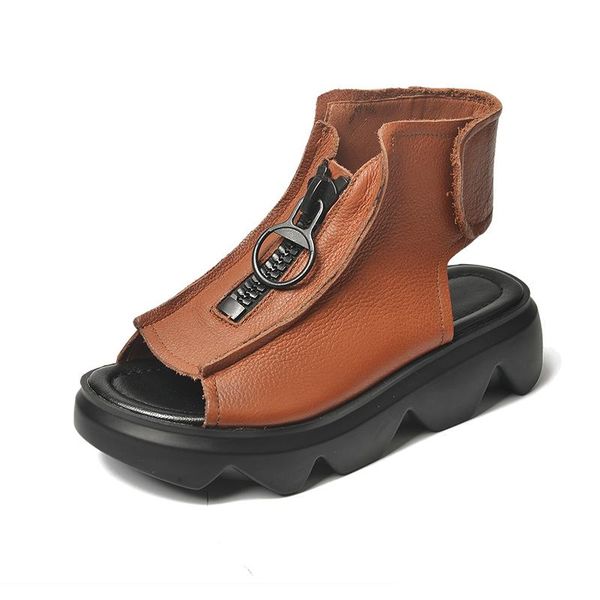 sandals soft leather rome outdoor women summer 2021 fashion wedge zipper peep toe woman platform casual shoes, Black
sandals soft leather rome outdoor women summer 2021 fashion wedge zipper peep toe woman platform casual shoes, Black