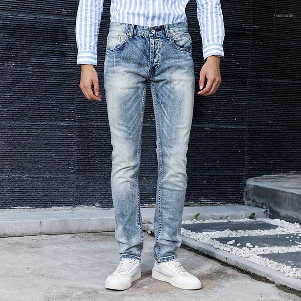 men's jeans italian style fashion men light blue elastic slim vintage designer long pants american streetwear homme
men's jeans italian style fashion men light blue elastic slim vintage designer long pants american streetwear homme