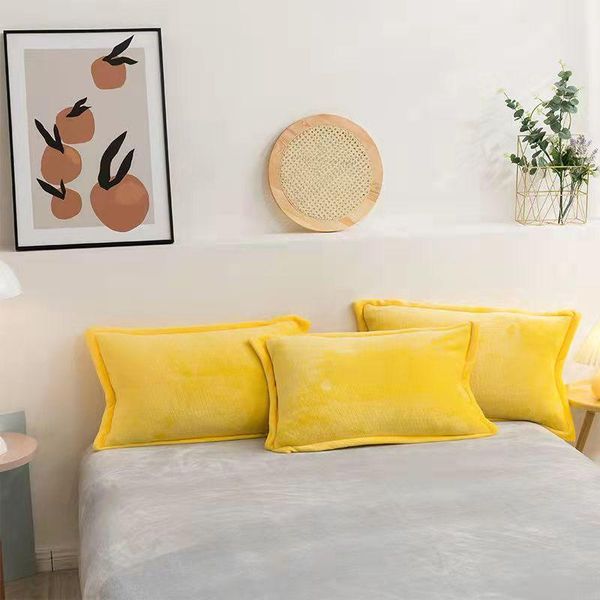 pillow case 2 pcs pillowcase solid color thickened winter flannel bedding double multi-color fashion household
pillow case 2 pcs pillowcase solid color thickened winter flannel bedding double multi-color fashion household