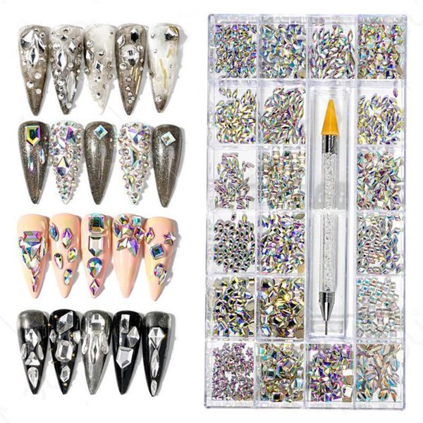 nail rhinestones 3d crystal ab clear stones gems pearl gold silver rivet rhinestone diy art decorations, Silver;gold
nail rhinestones 3d crystal ab clear stones gems pearl gold silver rivet rhinestone diy art decorations, Silver;gold