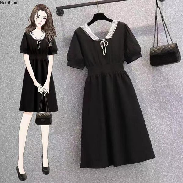 party dresses houthion bohemian women's korean v-neck midi dress summer knee-length fashion casual solidshort sleeve, White;black
party dresses houthion bohemian women's korean v-neck midi dress summer knee-length fashion casual solidshort sleeve, White;black