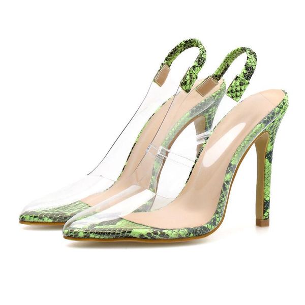 women .5cm high heels sandals lady green serpentine fetish stripper slingback shoes stiletto transparent pumps, Black
women .5cm high heels sandals lady green serpentine fetish stripper slingback shoes stiletto transparent pumps, Black
