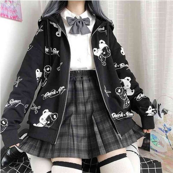 houzhou y2k gothic sweatshirt women harajuku streetwear goth hoodies anime teens pullover oversized zip up hoodie 210813, Black
houzhou y2k gothic sweatshirt women harajuku streetwear goth hoodies anime teens pullover oversized zip up hoodie 210813, Black