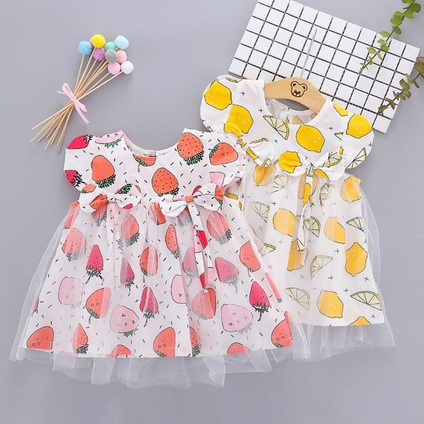 summer baby girls short sleeve fruit strawberry print princess bow mesh tutu kids dress vestido infantil girl's dresses, Red;yellow
summer baby girls short sleeve fruit strawberry print princess bow mesh tutu kids dress vestido infantil girl's dresses, Red;yellow