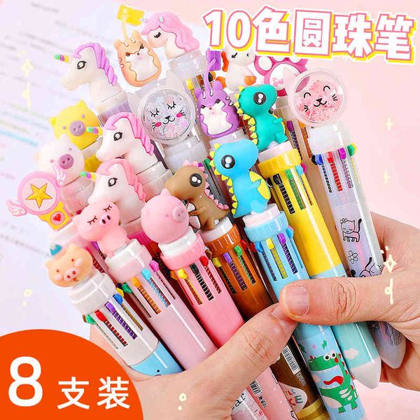 girl lovely ball point pen ten color prs multi- one note taking student special multi-functional oil, Blue;orange
girl lovely ball point pen ten color prs multi- one note taking student special multi-functional oil, Blue;orange