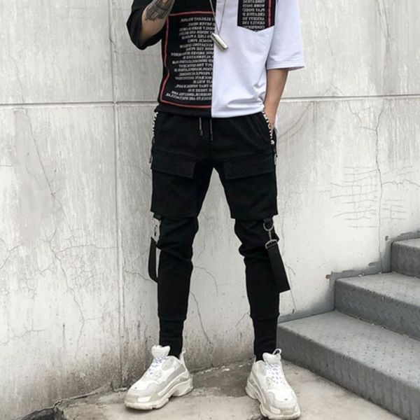 men's pants men joggers sweatpants jogger pant hip hop patchwork ripped pantalones hombre streetwear cargo, Black
men's pants men joggers sweatpants jogger pant hip hop patchwork ripped pantalones hombre streetwear cargo, Black