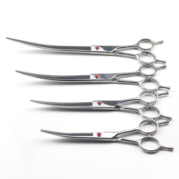professional japan 440c 6/7/8/9 '' silver pet dog grooming curved hair scissors cutting shears barber hairdressing scissors1
professional japan 440c 6/7/8/9 '' silver pet dog grooming curved hair scissors cutting shears barber hairdressing scissors1