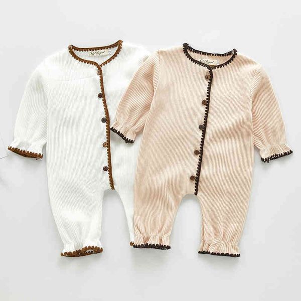 spring autumn girls boys romper baby clothes long sleeve pure color cute girl rompers jumpsuit 210429, Blue
spring autumn girls boys romper baby clothes long sleeve pure color cute girl rompers jumpsuit 210429, Blue