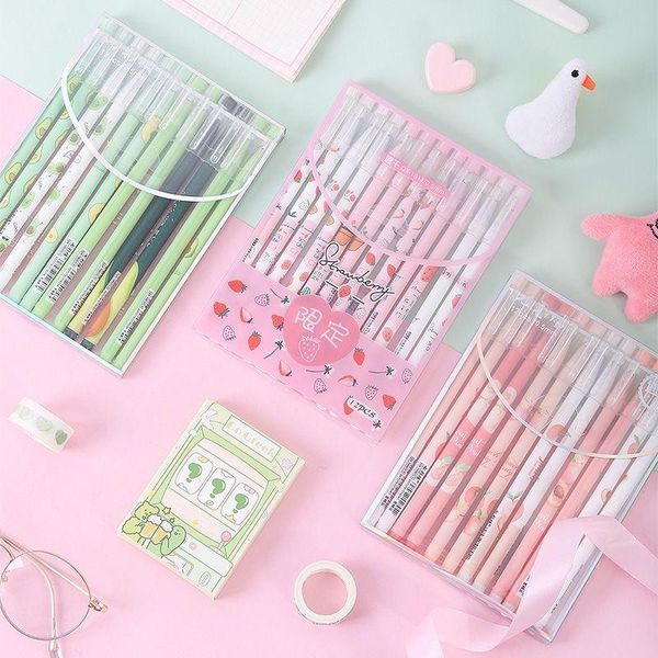 gel pens 12pcs/set kawaii pen cute black ink neutral office school writing supplies girl gift
gel pens 12pcs/set kawaii pen cute black ink neutral office school writing supplies girl gift